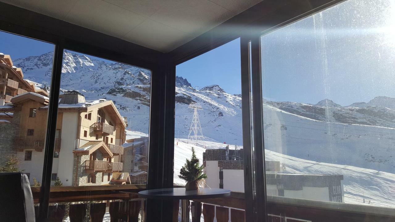 Le Serac W6 Appartement Avec Veranda En Angle Vue Panoramique Gerer Par Particulier Sur Place Val Thorens Exterior foto